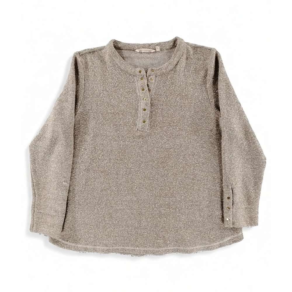 Soft Surroundings Knit Tunic Top XL Acrylic Blend Minimalist Boho Casual